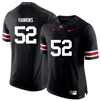 NCAA Ohio State Buckeyes Men's #52 Johnathan Hankins Black Nike Football College Jersey VBJ3345BJ